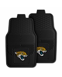 NFL Jacksonville Jaguars Heavy Duty 2Piece Vinyl Car Mats 18x27 by   