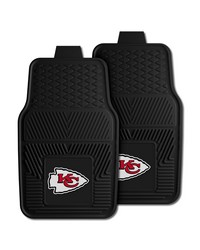 NFL Kansas City Chiefs Heavy Duty 2Piece Vinyl Car Mats 18x27 by   