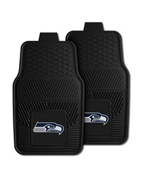 NFL Seattle Seahawks Heavy Duty 2Piece Vinyl Car Mats 18x27 by   