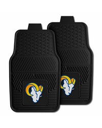 NFL St. Louis Rams Heavy Duty 2Piece Vinyl Car Mats 18x27 by   