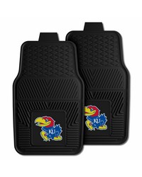 Kansas Heavy Duty 2Piece Vinyl Car Mats 18x27 by   