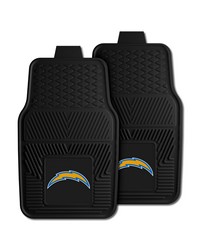 NFL San Diego Chargers Heavy Duty 2Piece Vinyl Car Mats 18x27 by   