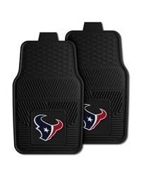 NFL Houston Texans Heavy Duty 2Piece Vinyl Car Mats 18x27 by   