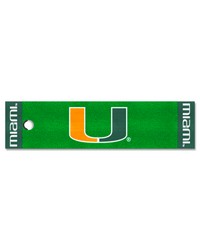 Miami Hurricanes Putting Green Mat by   