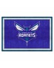 Fan Mats  LLC Charlotte Hornets 5x8 Rug Purple