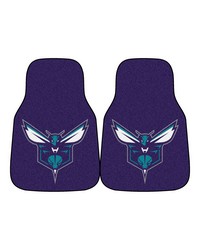 NBA Charlotte Hornets 2piece Carpeted Car Mats 18x27 by   