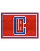 Fan Mats LLC Los Angeles Clippers 5x8 Rug Red