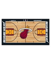 NBA Miami Heat Large Court Runner 29.5x54 by   