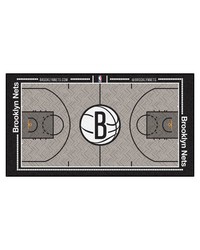 NBA Brooklyn Nets Large Court Runner 29.5x54 by   