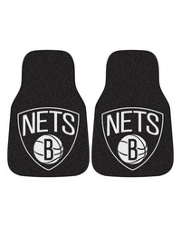 NBA Brooklyn Nets 2piece Carpeted Car Mats 18x27 by   