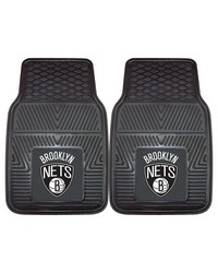 NBA Brooklyn Nets Heavy Duty 2Piece Vinyl Car Mats 18x27 by   