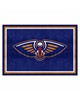 Fan Mats  LLC New Orleans Pelicans 5x8 Rug Navy