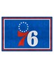 Fan Mats LLC Philadelphia 76ers 5x8 Rug Blue