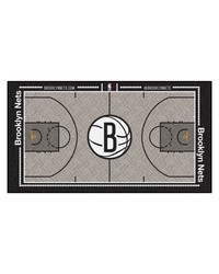 NBA Brooklyn Nets NBA Court Runner 24x44 by   