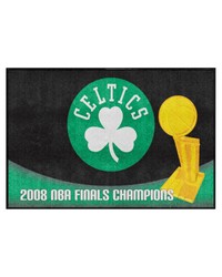 Boston Celtics 2008 NBA Champions 5ft. x 8 ft. Plush Area Rug Black by   