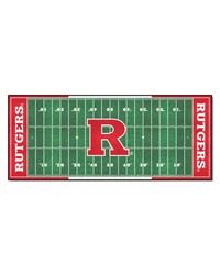 Rutgers Scarlett Knights Football Field Runner by   
