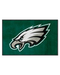 Philadelphia Eagles 4X6 HighTraffic Mat with Durable Rubber Backing  Landscape Orientation Green by   