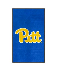 Pitt 3X5 HighTraffic Mat with Durable Rubber Backing  Portrait Orientation Blue by   