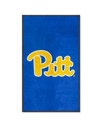 Pitt Panthers 3x5 Logo Mat Portrait by   