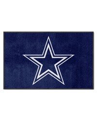 Dallas Cowboys 4X6 HighTraffic Mat with Durable Rubber Backing  Landscape Orientation Navy by   