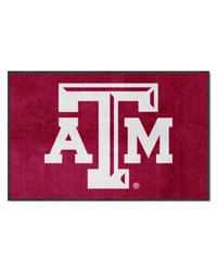 Texas AM 4X6 HighTraffic Mat with Durable Rubber Backing  Landscape Orientation Maroon by   