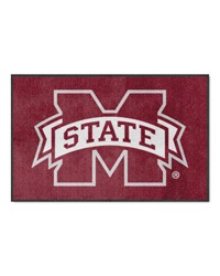 Mississippi State Bulldogs 4x6 Logo Mat Landscape by  Fairwinds Studio 