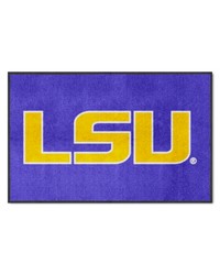 LSU Tigers 4x6 Logo Mat Landscape by  Fairwinds Studio 