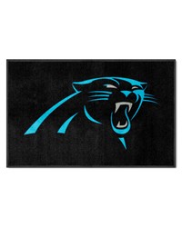 Carolina Panthers 4X6 HighTraffic Mat with Durable Rubber Backing  Landscape Orientation Black by   