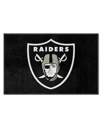 Las Vegas Raiders 4X6 HighTraffic Mat with Durable Rubber Backing  Landscape Orientation Black by   