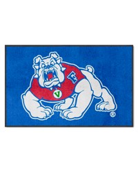 Fresno State Bulldogs 4x6 Logo Mat Landscape by  Fairwinds Studio 