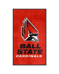Ball State Cardinals 3x5 Logo Mat Portrait by  Fairwinds Studio 