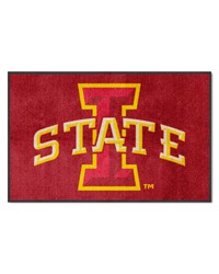 Iowa State4X6 HighTraffic Mat with Durable Rubber Backing  Landscape Orientation Red by   