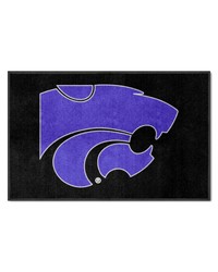 Kansas State4X6 HighTraffic Mat with Durable Rubber Backing  Landscape Orientation Purple by   