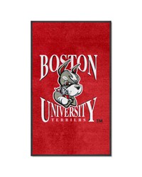 Boston Terriers 3x5 Logo Mat Portrait by  Fairwinds Studio 