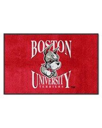 Boston Terriers 4x6 Logo Mat Landscape by  Fairwinds Studio 