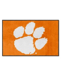 Clemson 4X6 HighTraffic Mat with Durable Rubber Backing  Landscape Orientation Orange by   