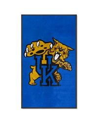 Kentucky 3X5 HighTraffic Mat with Durable Rubber Backing  Portrait Orientation Blue by   