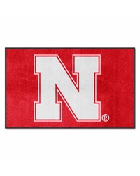 Nebraska Cornhuskers 4x6 Logo Mat Landscape by  Fairwinds Studio 
