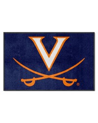 Virginia 4X6 HighTraffic Mat with Durable Rubber Backing  Landscape Orientation Navy by   