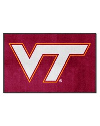 Virginia Tech 4X6 HighTraffic Mat with Durable Rubber Backing  Landscape Orientation Maroon by   