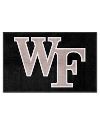 Wake Forest4X6 HighTraffic Mat with Durable Rubber Backing  Landscape Orientation Black by   