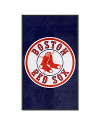 Boston Red Sox 3X5 HighTraffic Mat with Durable Rubber Backing  Portrait Orientation Navy by   