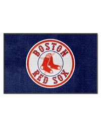 Boston Red Sox 4X6 HighTraffic Mat with Durable Rubber Backing  Landscape Orientation Navy by   