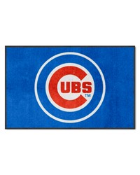 Chicago Cubs 4X6 HighTraffic Mat with Durable Rubber Backing  Landscape Orientation Blue by   