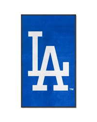 Los Angeles Dodgers 3X5 HighTraffic Mat with Durable Rubber Backing  Portrait Orientation Blue by   