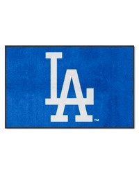 Los Angeles Dodgers 4X6 HighTraffic Mat with Durable Rubber Backing  Landscape Orientation Blue by   