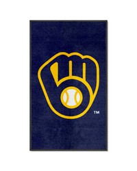 Milwaukee Brewers 3x5 Logo Mat Portrait by   