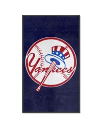 New York Yankees 3X5 HighTraffic Mat with Durable Rubber Backing  Portrait Orientation Navy by   