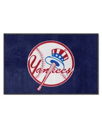 New York Yankees 4X6 HighTraffic Mat with Durable Rubber Backing  Landscape Orientation Navy by   