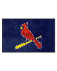 St. Louis Cardinals 4X6 HighTraffic Mat with Durable Rubber Backing  Landscape Orientation Navy by   
